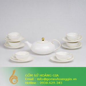 Bộ trà elip chỉ vàng ACEL01