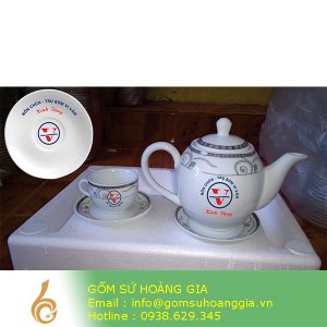 Bộ ấm chén in hoa văn cổ 06 