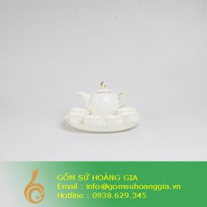 Mẫu đơn trắng chỉ vàng 10D