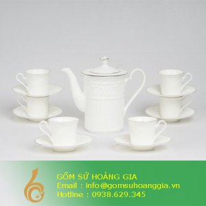 Bộ trà Tuilip chỉ bạch kim ML