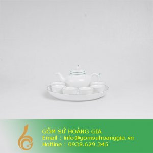 Bộ trà thịnh vượng chỉ xanh 68A